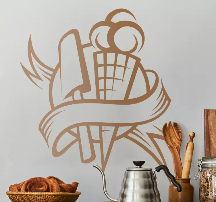 Iskrem kjøkken klistremerke - Tenstickers