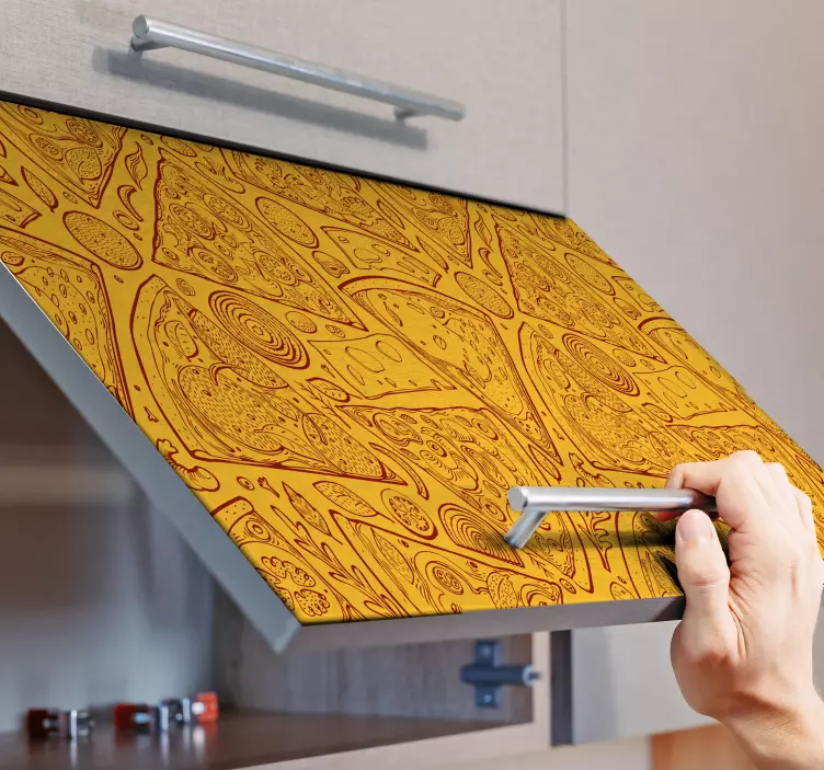 Italiensk mat tegninger møbler klistremerke - Tenstickers