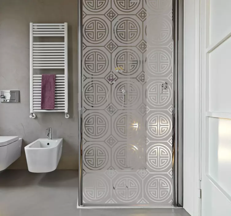 Japansk minimalisme (partisjon) dusjklistremerke - Tenstickers