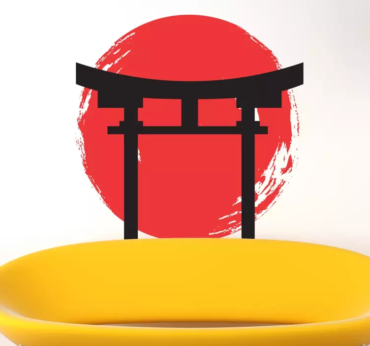 Japansk tempel ikon klistremerke - Tenstickers