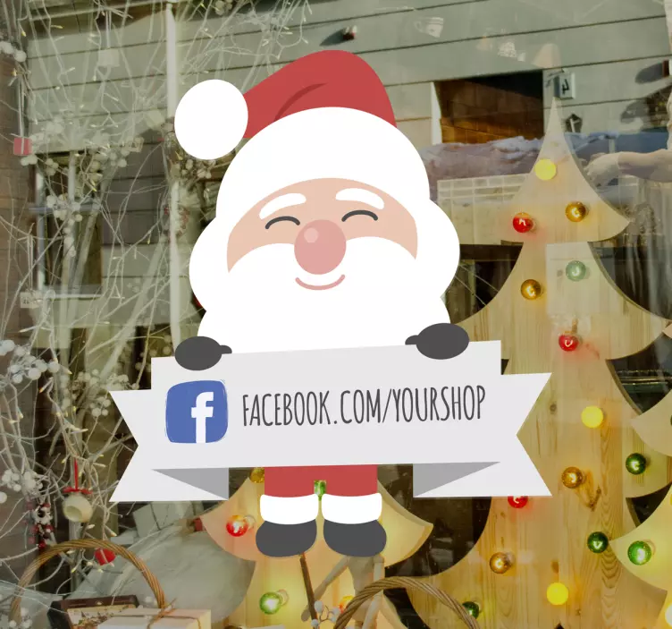 Jul facebook klistremerke for bedrifter - Tenstickers
