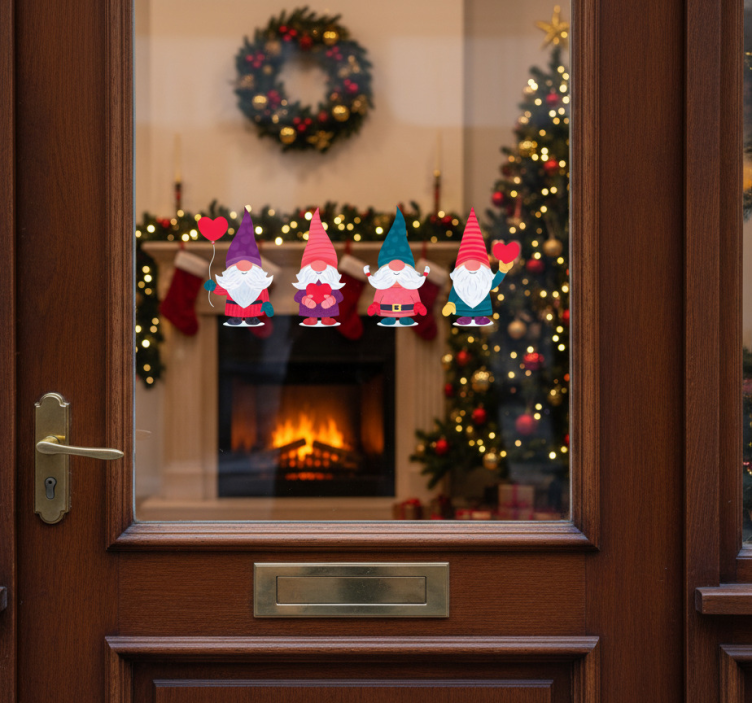 Juleklistremerke nissens elver - Tenstickers