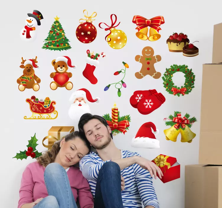 Julepynt klistremerker - Tenstickers