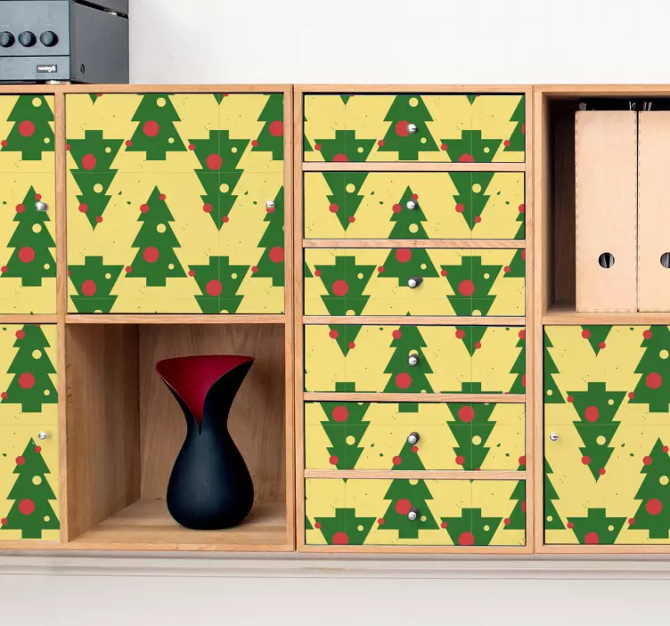 Juletremønster event-klistremerke - Tenstickers