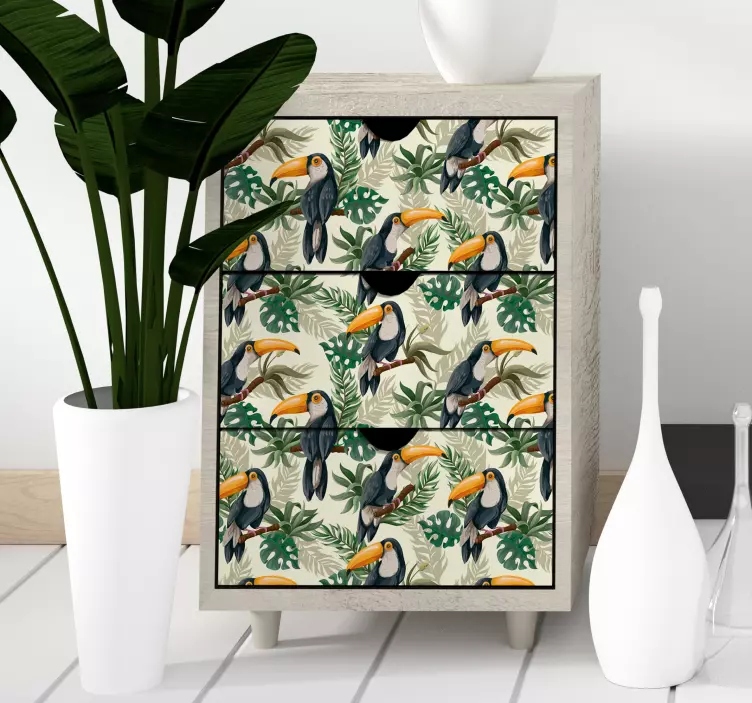 Jungel møbler vinyl klistremerke - Tenstickers