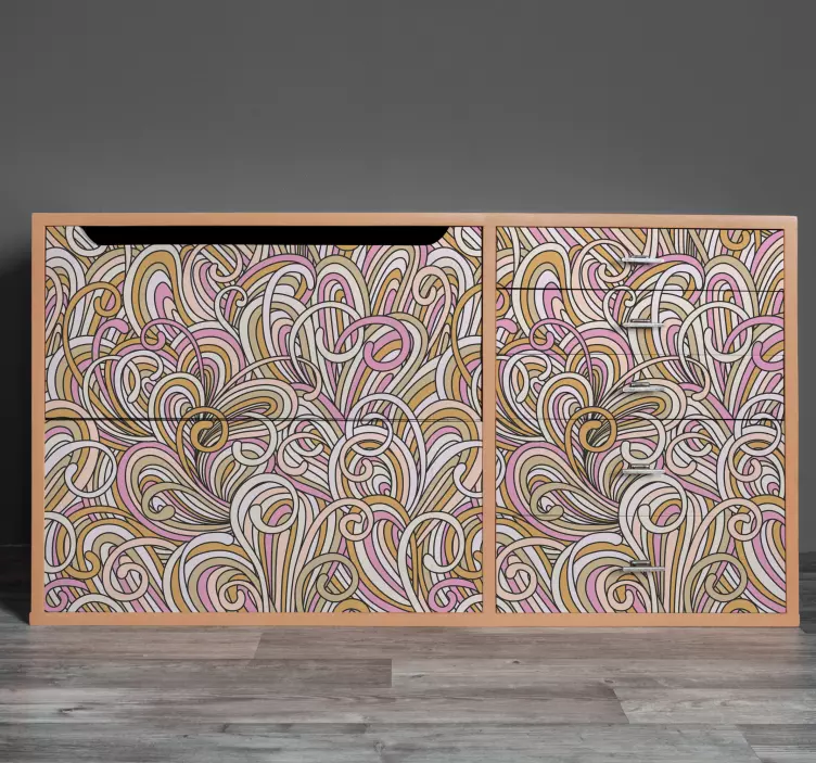 Kallax abstrakt møbler klistremerke - Tenstickers