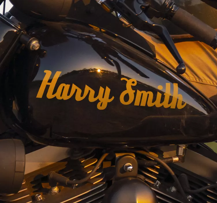 Motorsykkel klistremerke med kalligrafisk navn - Tenstickers