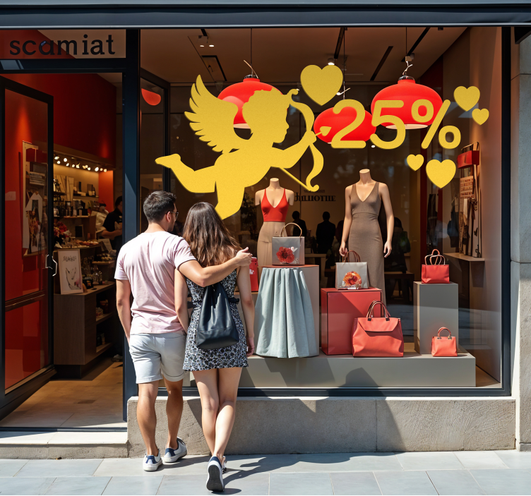 Kjerubrabatt Saint Valentine-klistremerke - Tenstickers