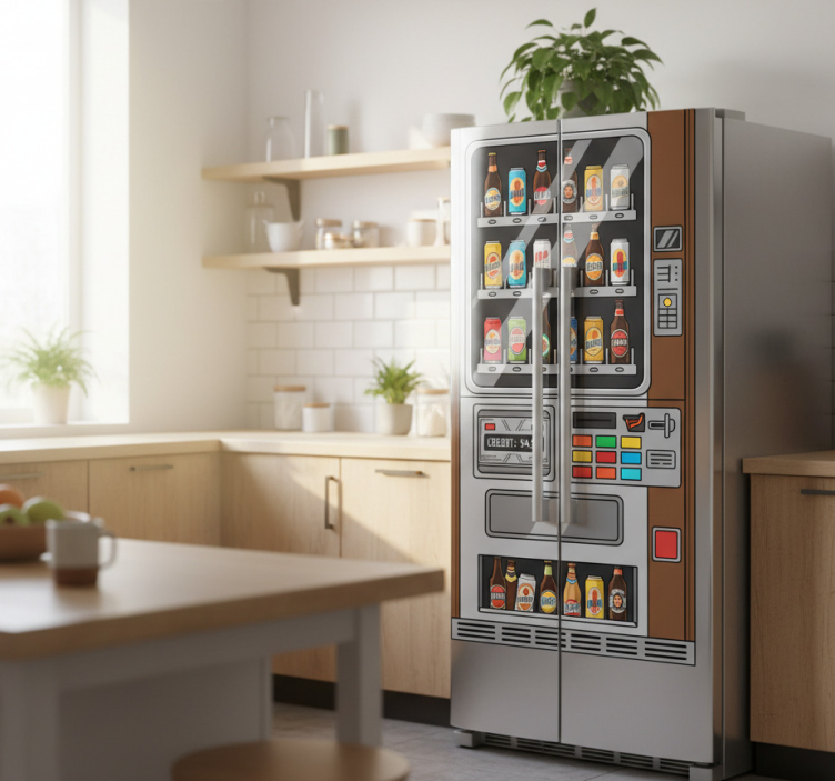 Kjøleskap klistremerke ølautomater - Tenstickers