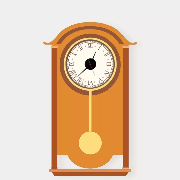 Klassisk pendel klistremerke klokke - Tenstickers