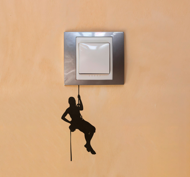 Klatrer på bryteren ekstremsport klistremerke - Tenstickers