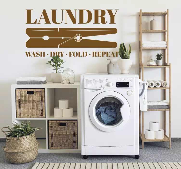 Klesklype for tøy klistremerker hjem - Tenstickers