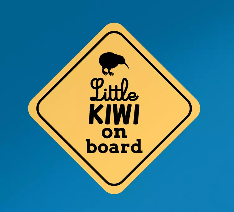 Klistremerke dyr lille kiwi brett - Tenstickers