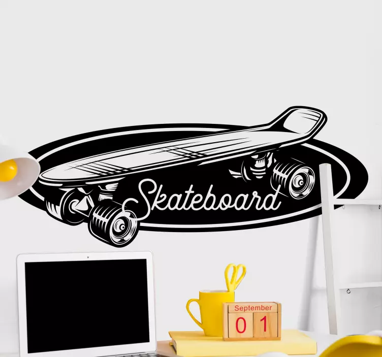 Klistremerke dyr skateboarddesign - Tenstickers