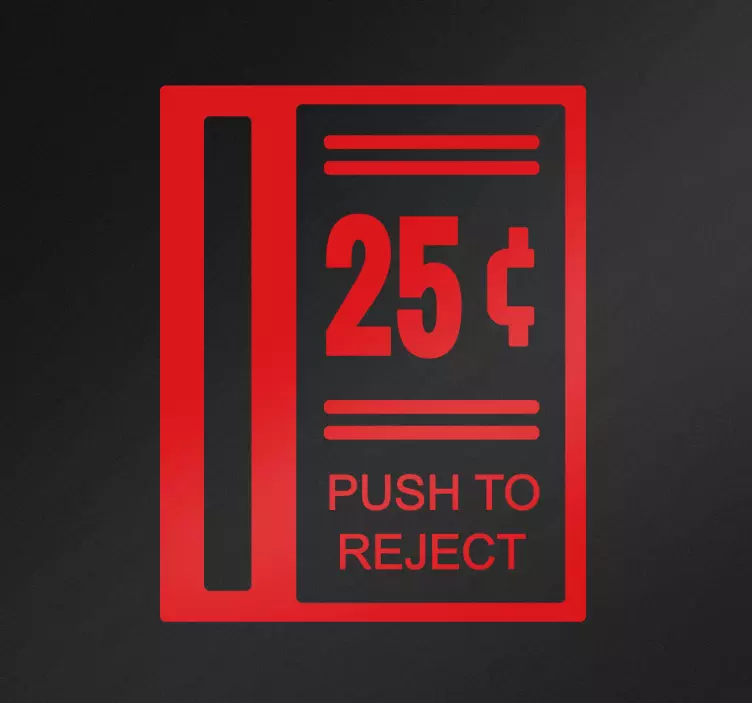 Klistremerke for arkademynt - Tenstickers