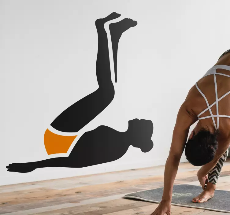 Klistremerke for mage på trening i magen - Tenstickers