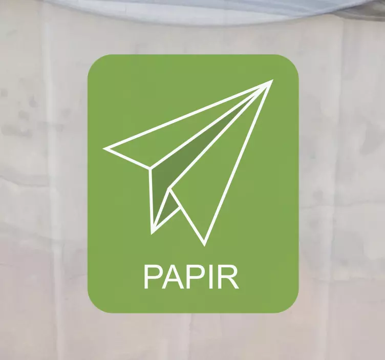 Klistremerke for papirgjenvinningstegn - Tenstickers