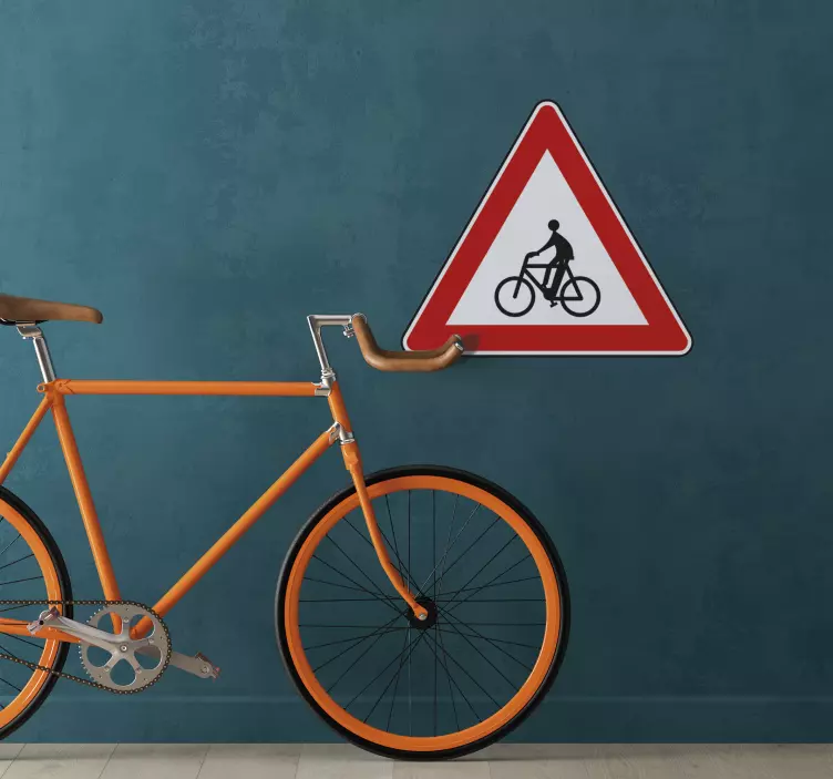 Klistremerke for sykkelryttervei - Tenstickers