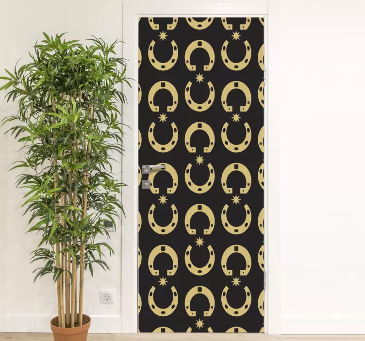 Fantastisk hestesko og stjerner-klistremerke - Tenstickers