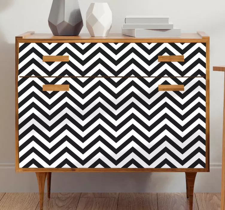 Klistremerke møbler chevron stil overlay - Tenstickers