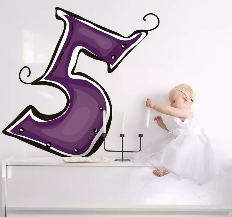 Klistremerke nummer 5 - Tenstickers