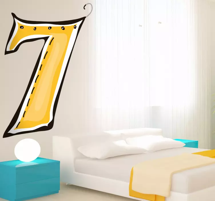 Klistremerke nummer 7 - Tenstickers