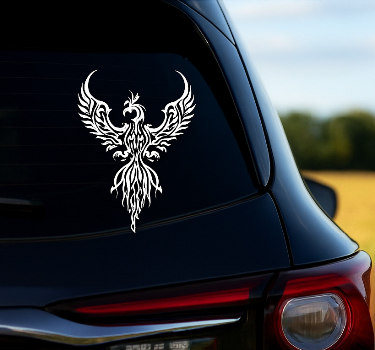 Klistremerke til bil white phoenix vinyl - Tenstickers