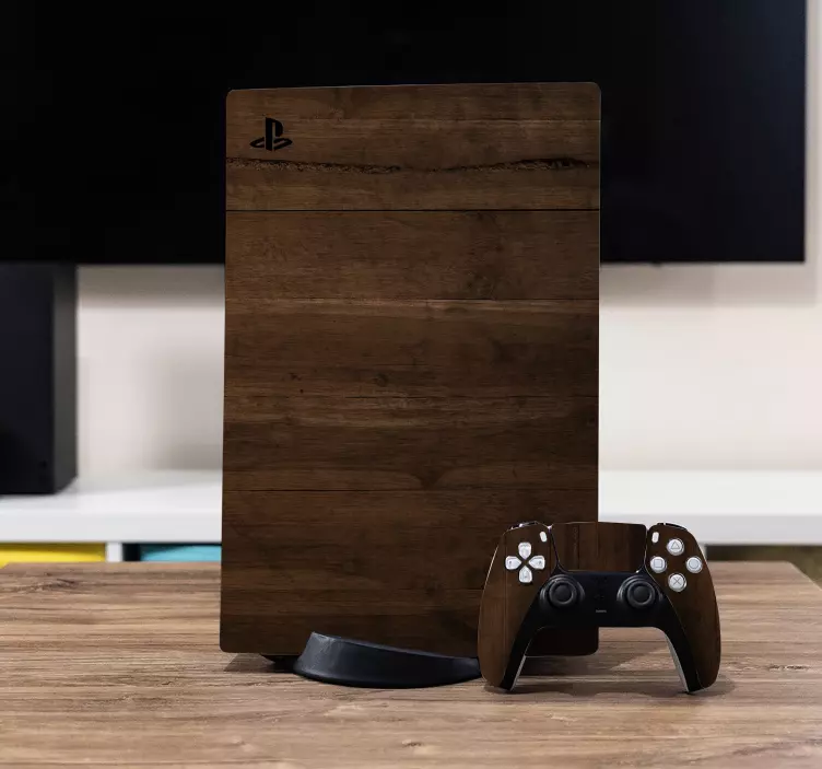 Kona wood ps5 vinyl klistremerke - Tenstickers