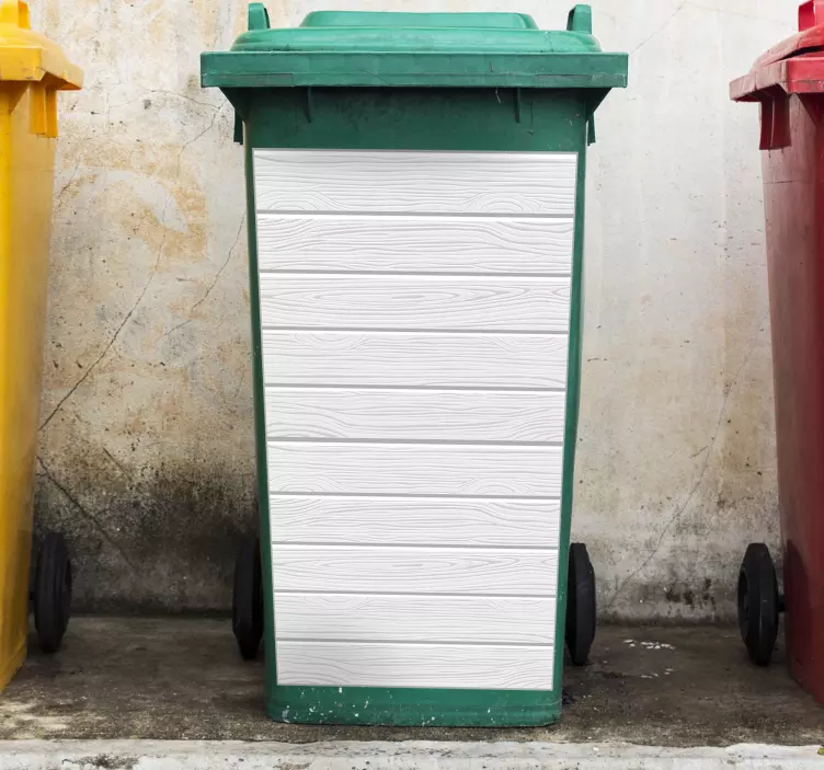 Kontainer klistremerke treverkseffekt panel - Tenstickers