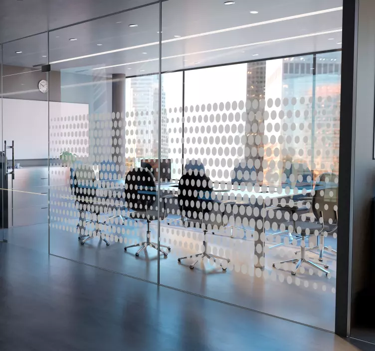 Topos til kontorklistremerker sirkel - Tenstickers