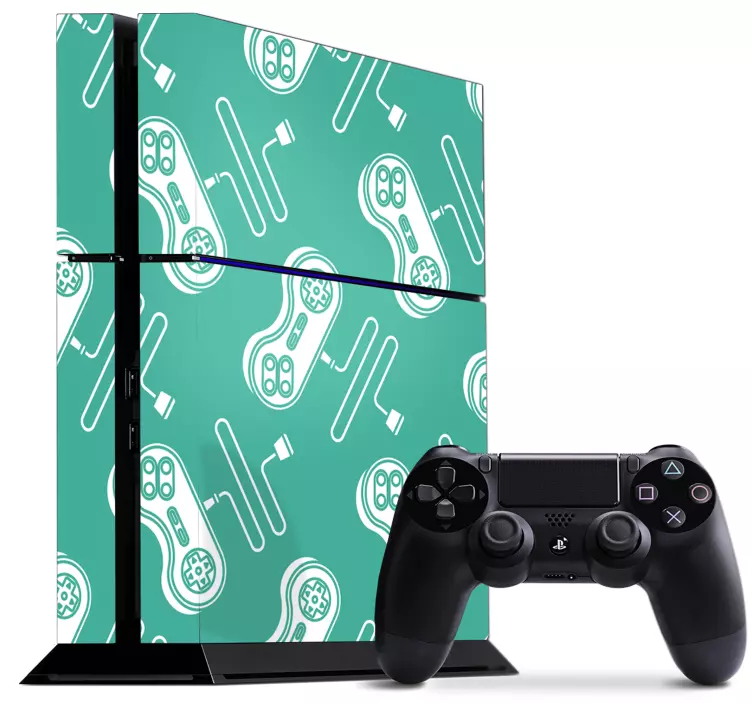 Kontroller mønster ps4 klistremerker - Tenstickers