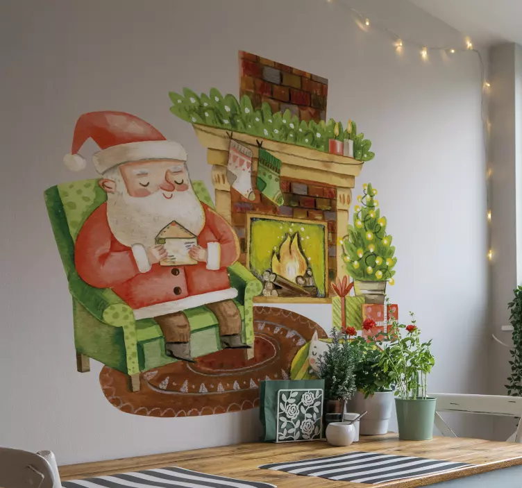 Koselig festlig scene event-klistremerke - Tenstickers