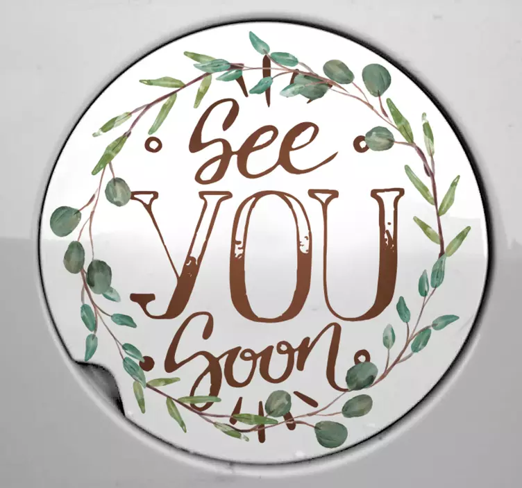 Krans etterlater eukalyptus bildekor - Tenstickers