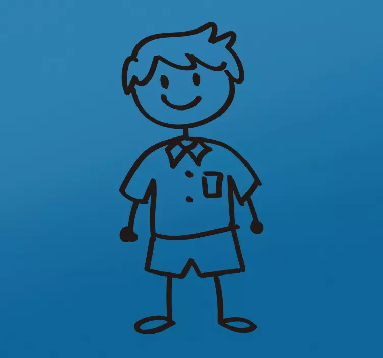 Kroppstegning bil vinyl klistremerke - Tenstickers