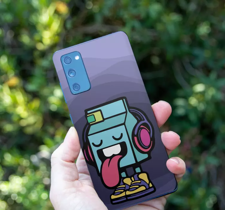 Maskin som stikker ut tungen Samsung klistremerke - Tenstickers