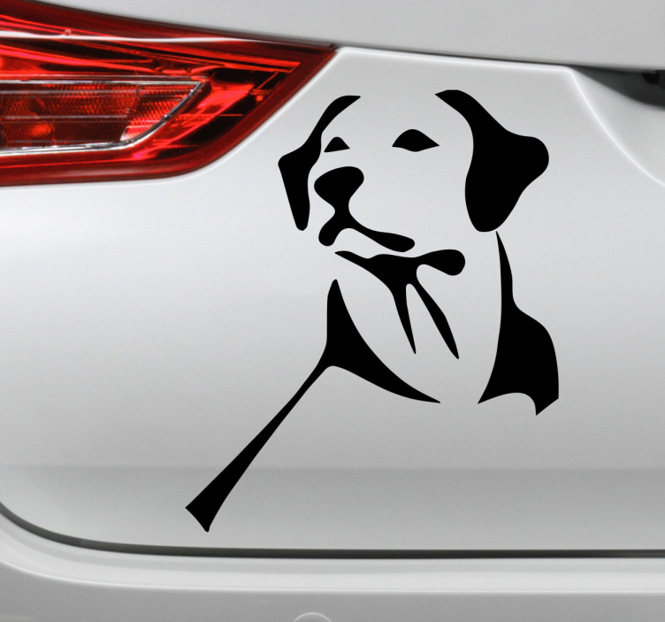 Labrador retriever hundebil-klistremerke - Tenstickers