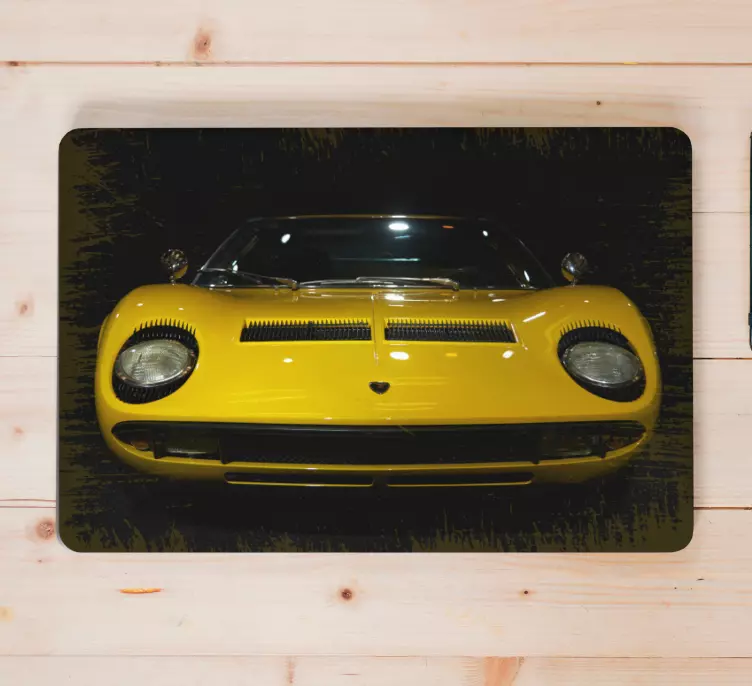 Lamborghini miura laptop sticker - Tenstickers
