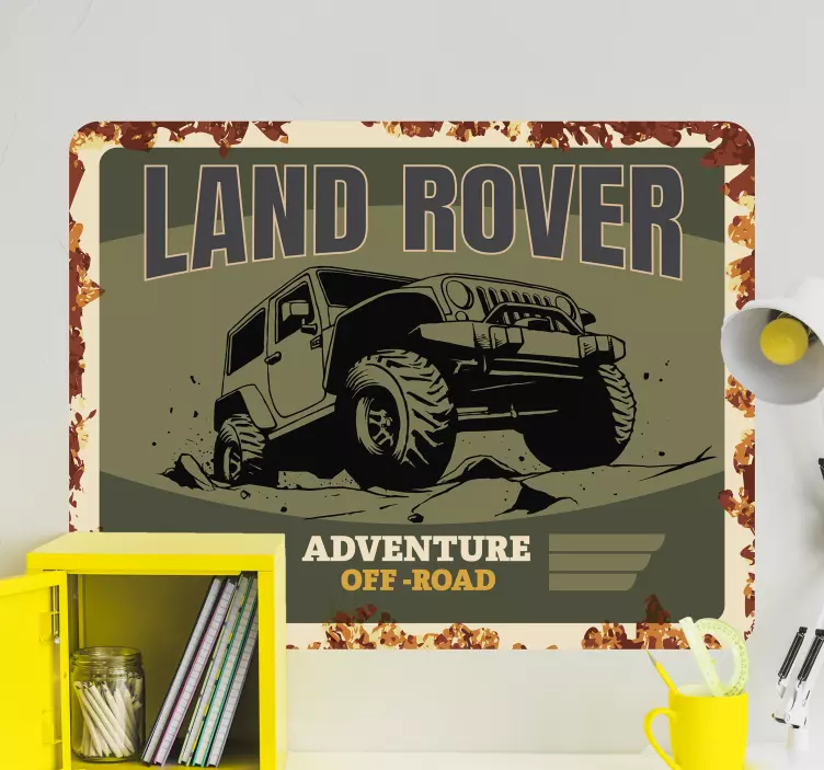 Land rover bil vinyl klistremerke - Tenstickers