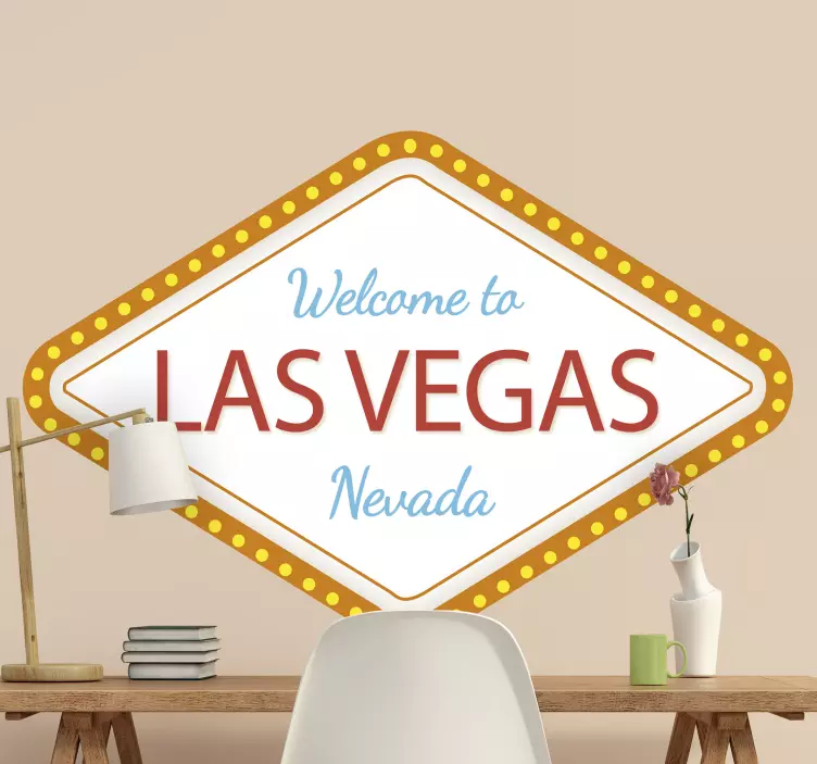 Las vegas tilpassede veggklistremerke - Tenstickers