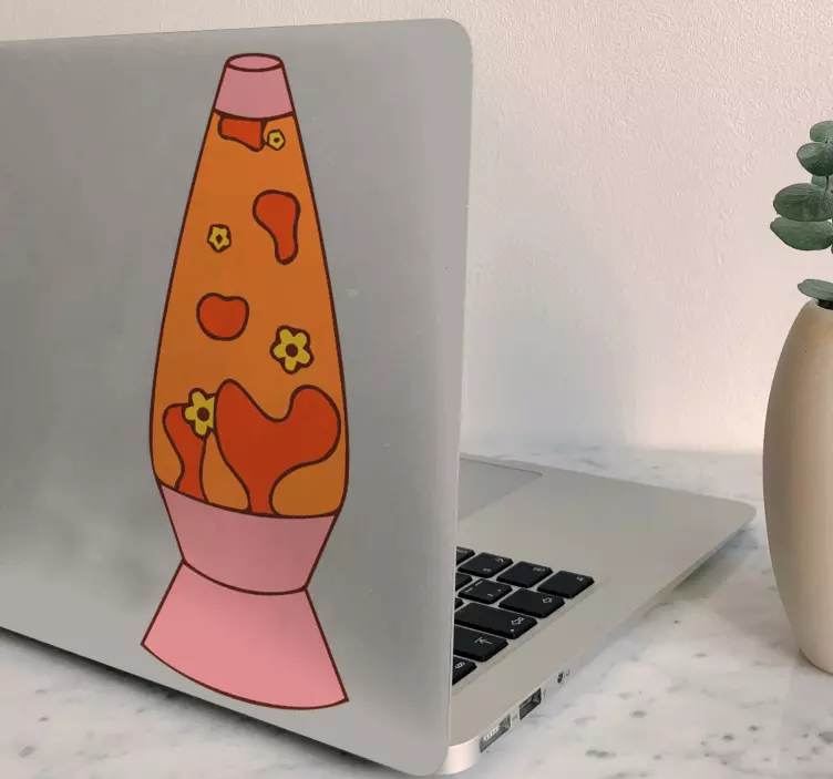 Lava lampe laptop skin striker - Tenstickers