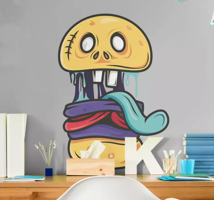 Lekent tegneseriemonster klistremerke dyr - Tenstickers