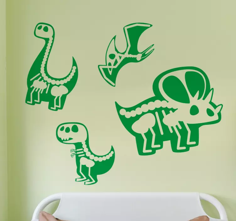 Lekne dinosaurmønstre klistremerke - Tenstickers
