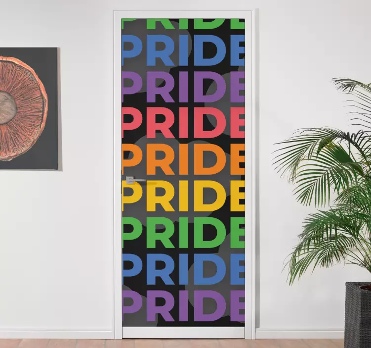 Vibrant pride statement kjærlighetsklistremerke - Tenstickers