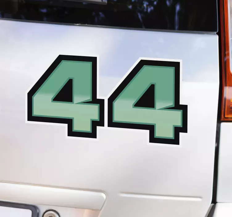 Lewis hamilton 44 bil klistremerke - Tenstickers