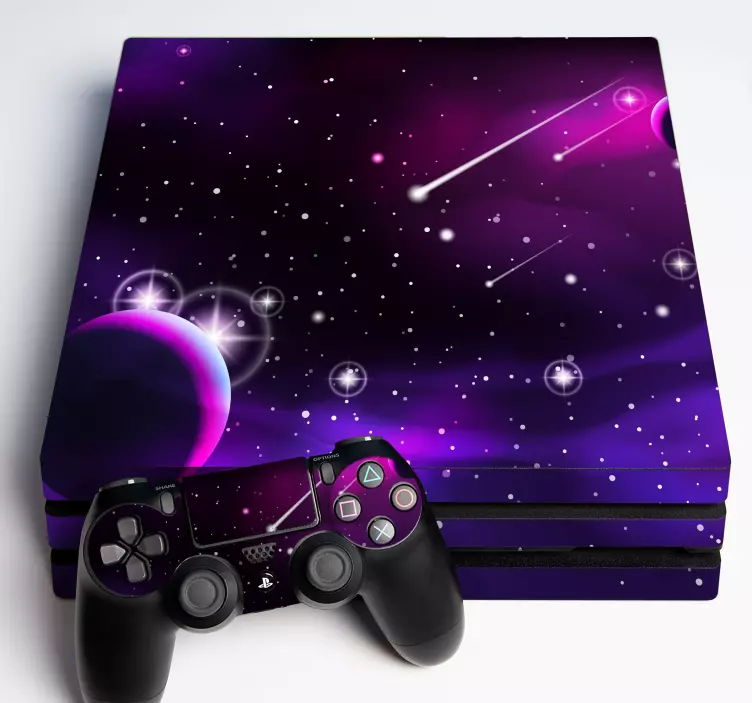 Lilla univers tema ps4 klistremerker - Tenstickers