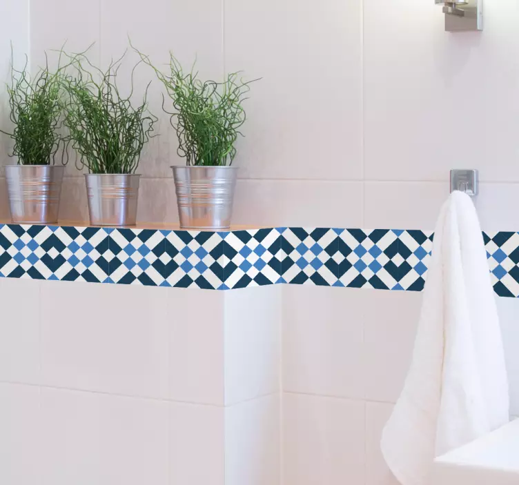 Lisbon style fliser border sticker - Tenstickers