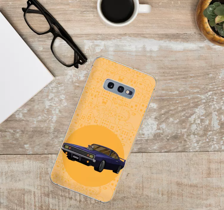 Livlig klassisk bil Samsung klistremerke - Tenstickers