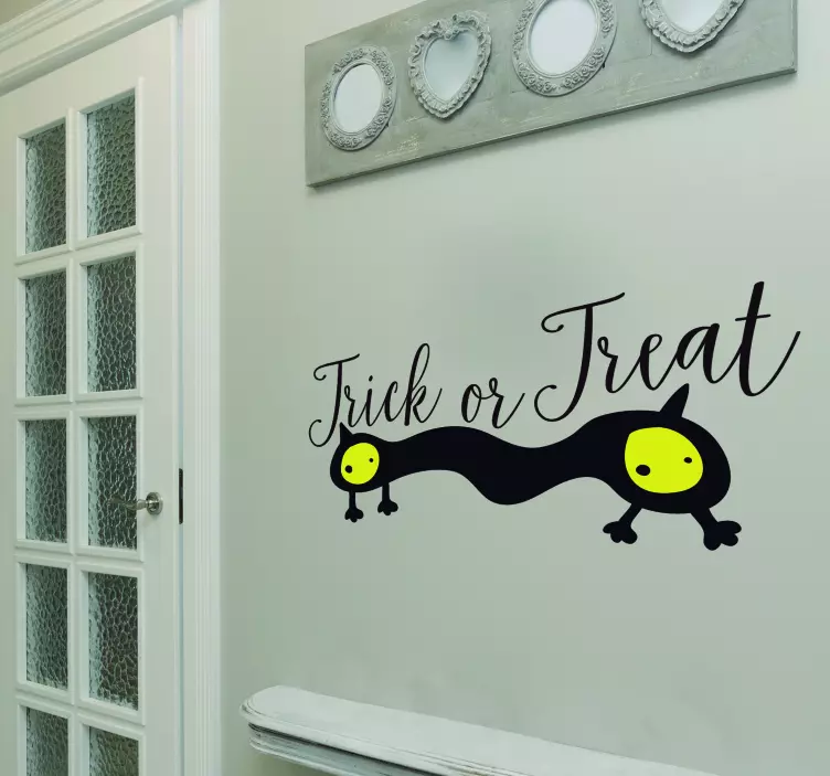 Lure eller behandle halloween klistremerke - Tenstickers