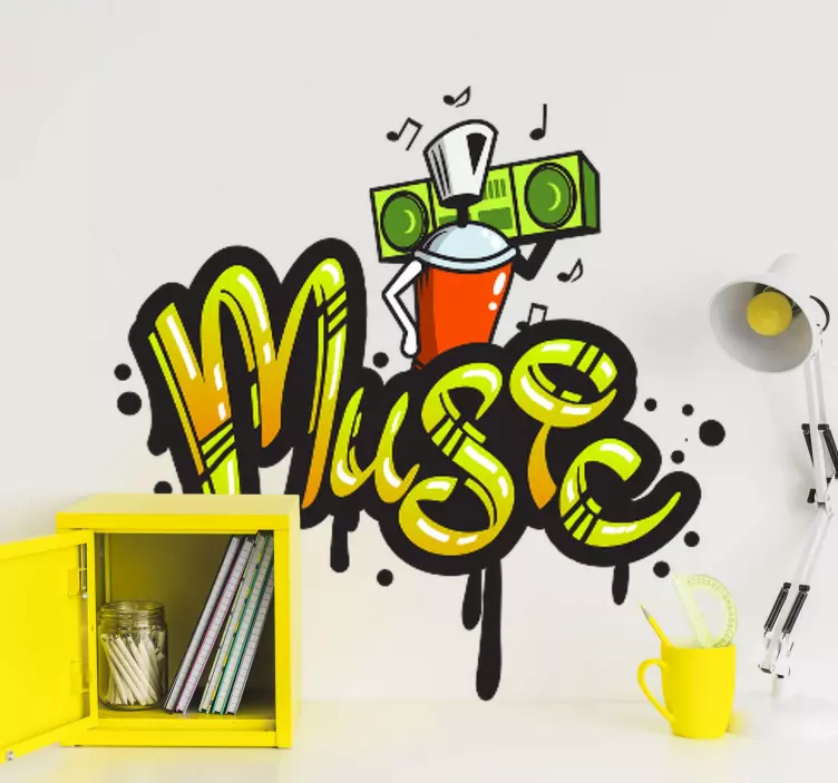 Lyden av byens urbane dekal - Tenstickers