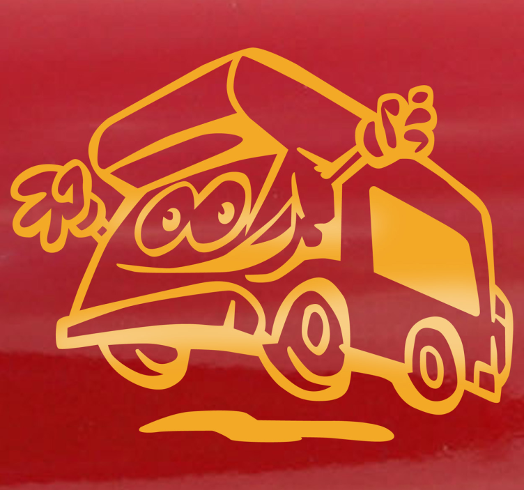 Lykkelig campingvogn dekorative dekal - Tenstickers